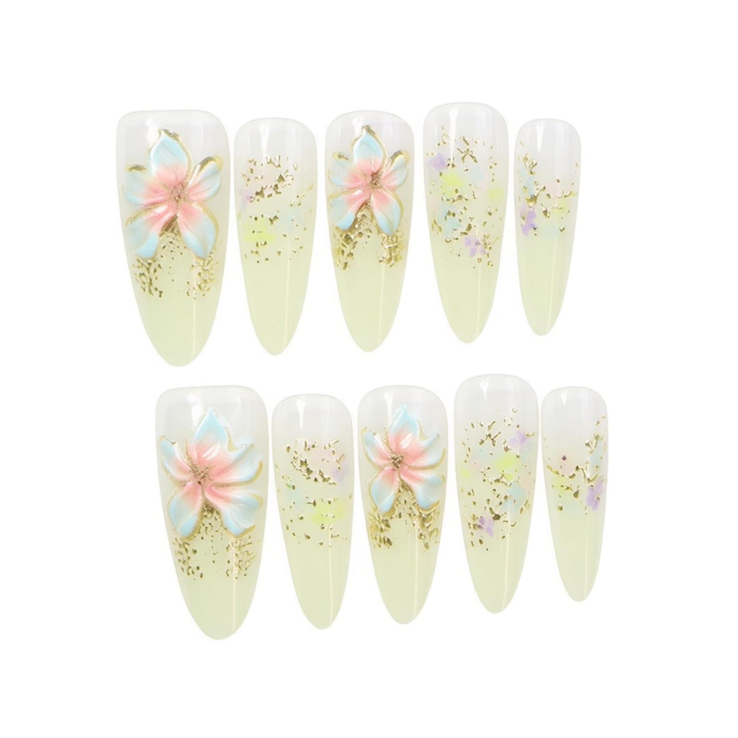 Floral Design Nail Art Acalora