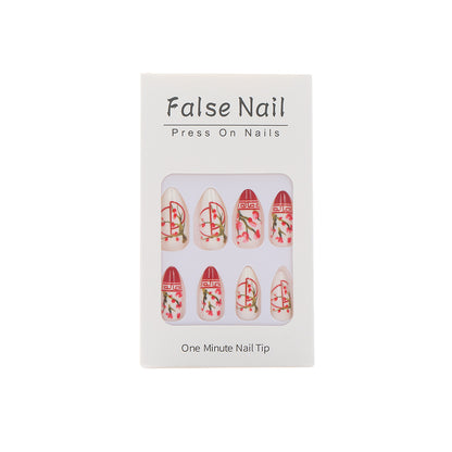 Artificial nails with floral accents Acalora