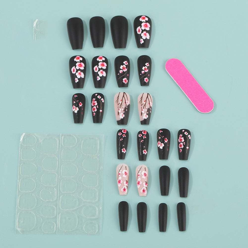 Artificial nails with timeless cherry blossom designs Acalora