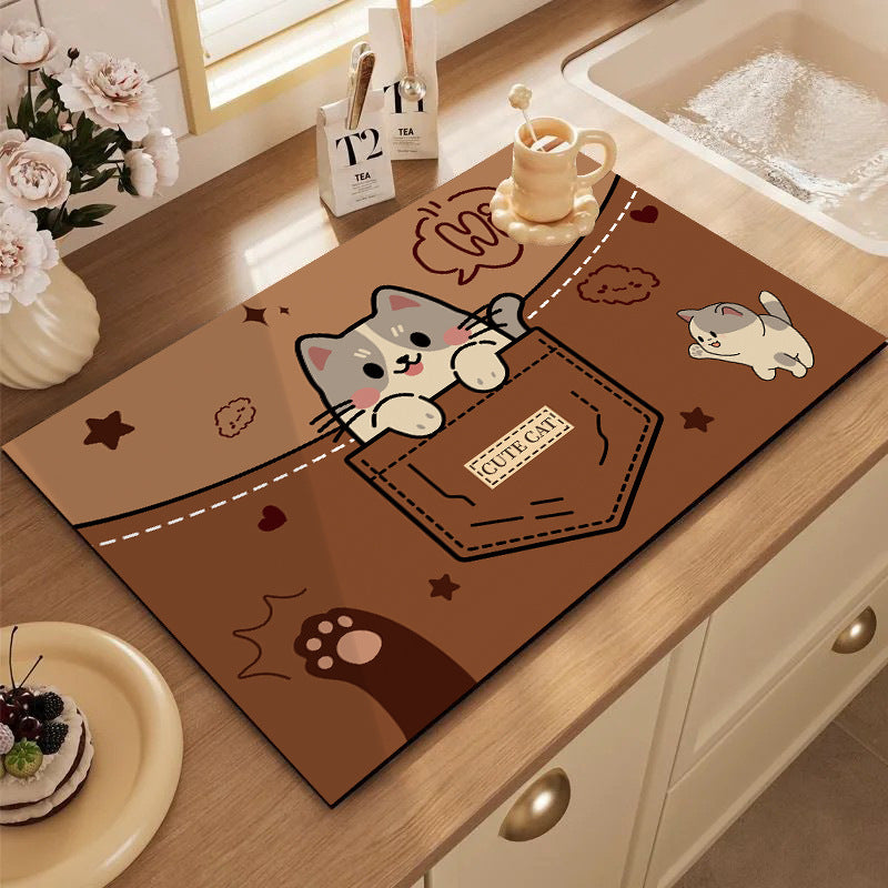 Cute Cartoon Dog Kitchen Mat Acalora