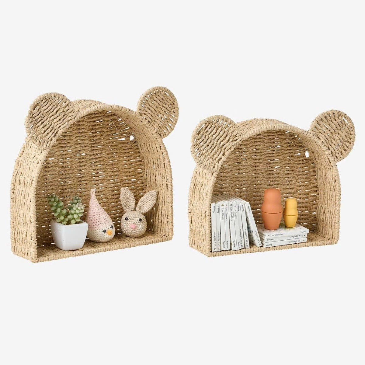 Playful storage basket with ears Acalora