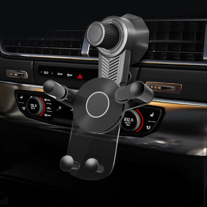 Adjustable gravity air vent smartphone car mount with full rotation joint Bowlift