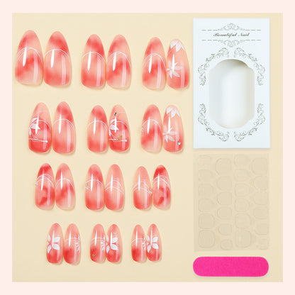 Floral Design Artistic Press-On Nail Set Acalora
