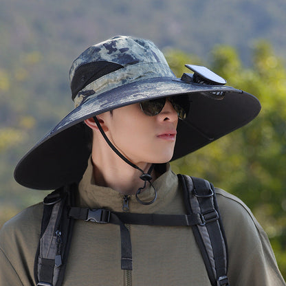 wide-brimmed outdoor sun hat with UV protection, breathable mesh, and adjustable chin strap Bowlift