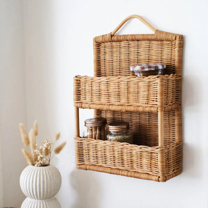 Multi-Tiered Woven Storage Organizer Acalora
