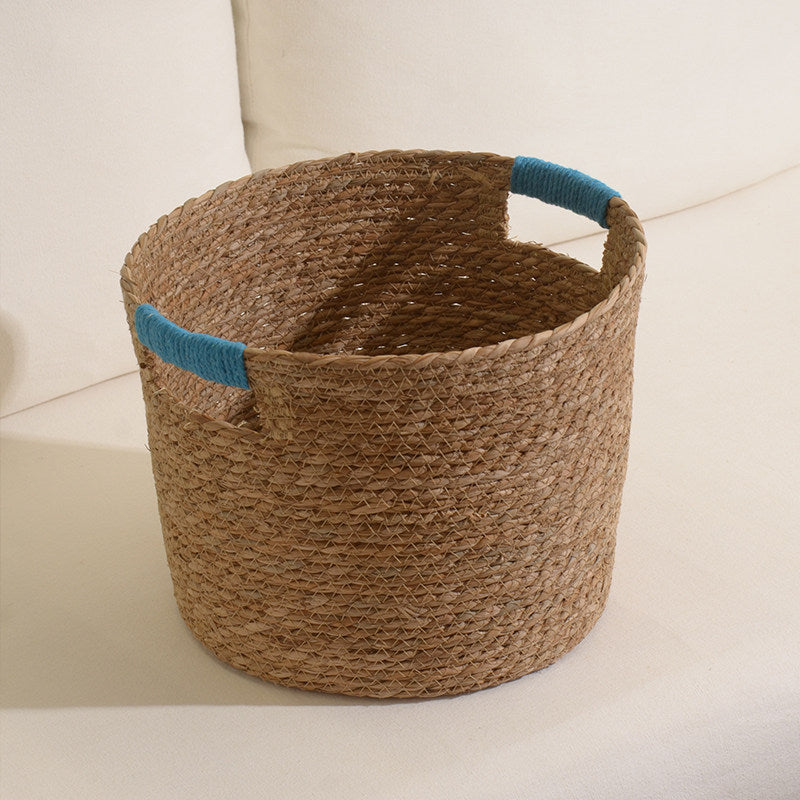 Stylish storage basket made of woven natural fibers Acalora