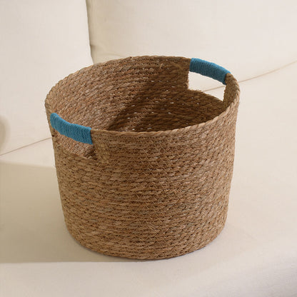 Stylish storage basket made of woven natural fibers Acalora