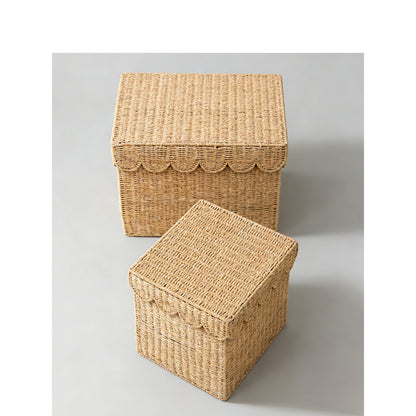 Storage basket with lid Acalora