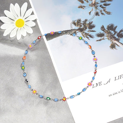 Colorful Evil Eye Charm Bracelet Acalora 1788164354