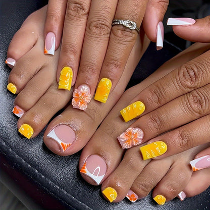 Tropical Floral Nail Art Set Acalora