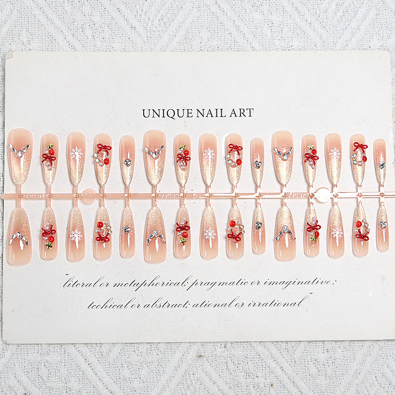 Artificial nail set with festive design Acalora