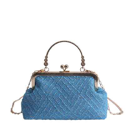 Vintage-Inspired Textured Crossbody Bag Acalora