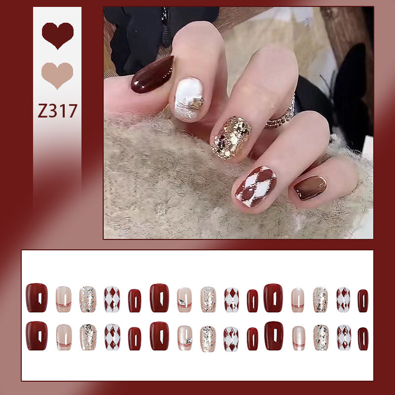 Artificial nail tips with glamorous details Acalora