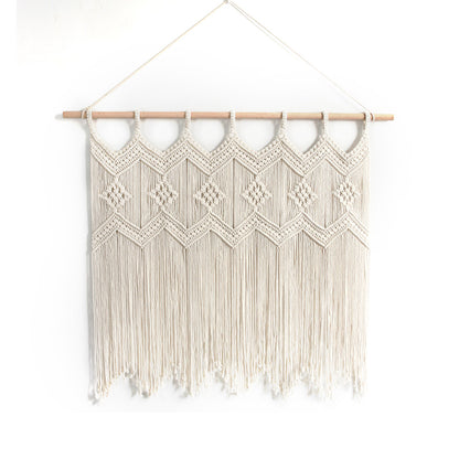 Macrame Wall Hanging with Elegant Fringes