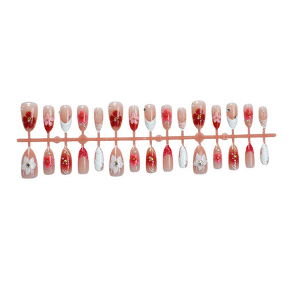 Floral Embellished Press-On Nail Set Acalora 1788495995