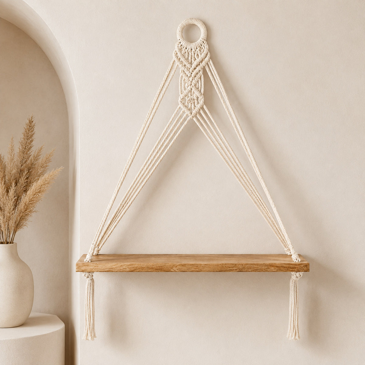 Macrame Wall Shelf Acalora