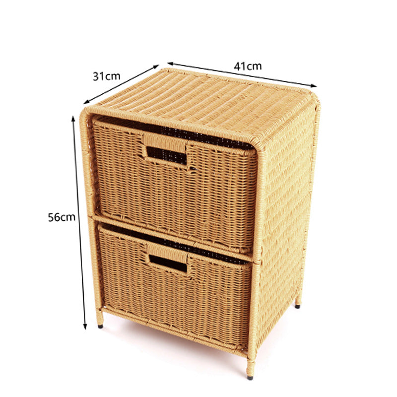 Multi-Drawer Woven Storage Chest Acalora