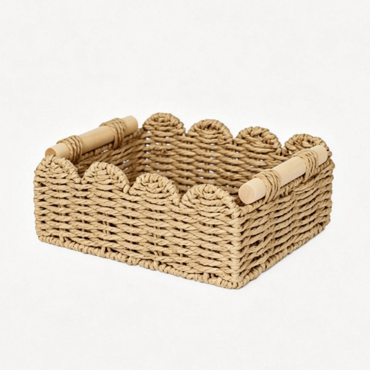 Decorative storage basket with wave edge Acalora