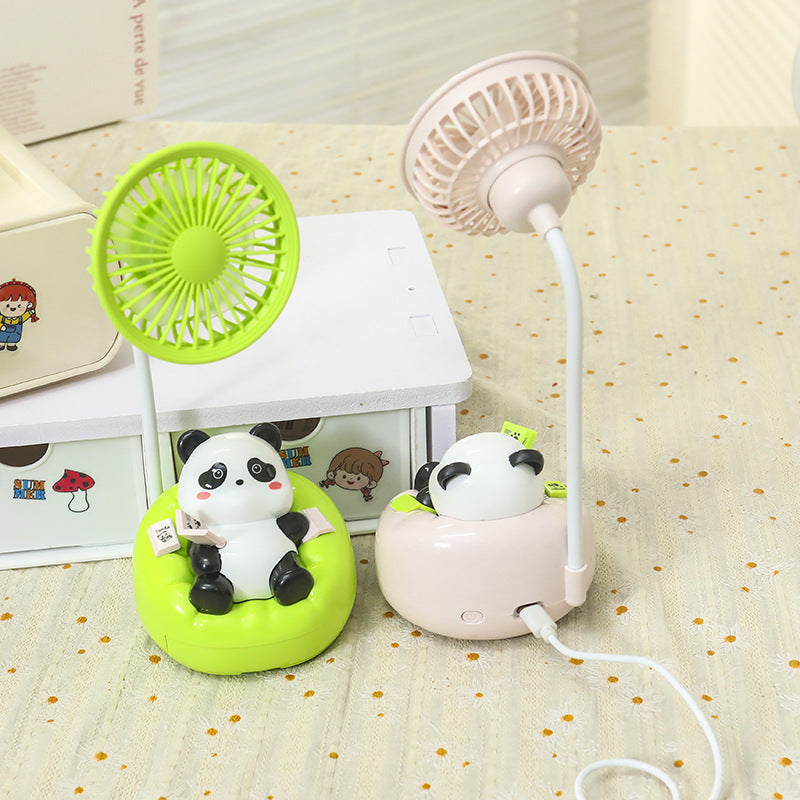 Women Portable Mini Fan with Cute Panda Design Bowlift