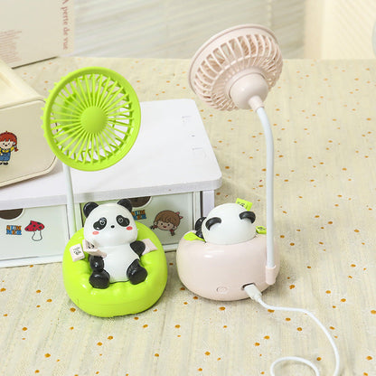 Women Portable Mini Fan with Cute Panda Design Bowlift