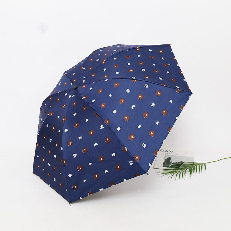 Women's creative folding umbrella with animal motif Bowlift