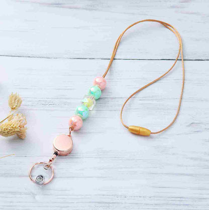 Decorative Beaded ID Badge Lanyard Acalora