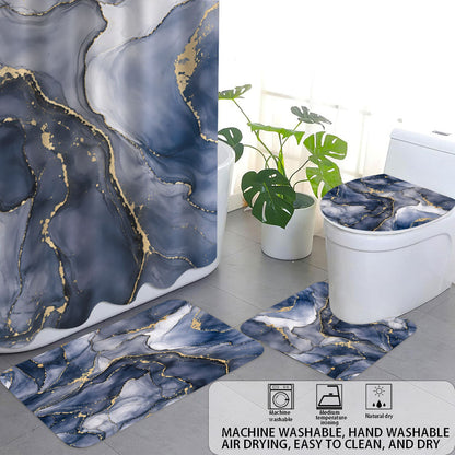 Digital Floral Theme Bathroom Décor Set
