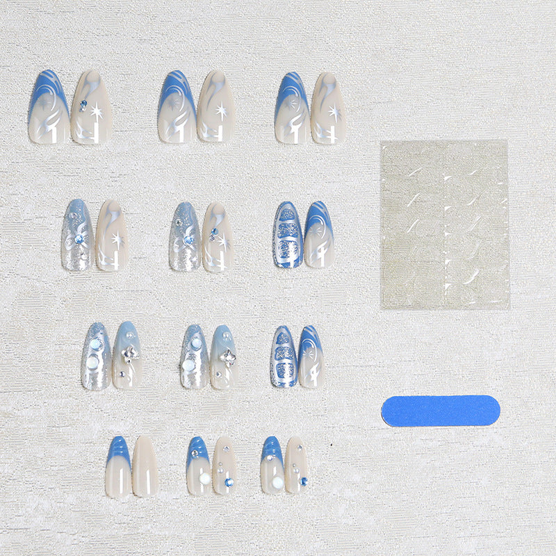 Nail art set with glamorous 3D decorations and elegant accents Acalora