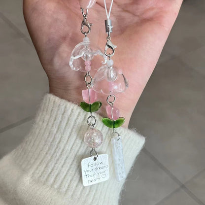 Decorative Floral Pendant Keychain Acalora