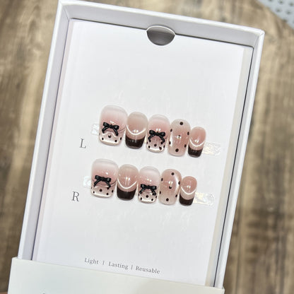 Whimsical Press-On Nail Art Set Acalora