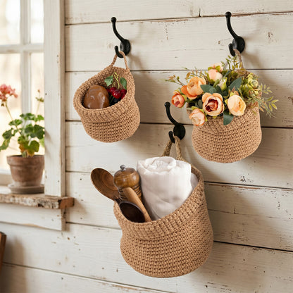 Decorative Macrame Storage Basket Acalora