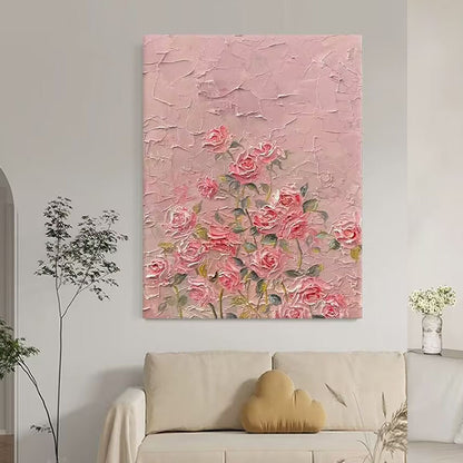 Floral Textured Canvas Wall Art