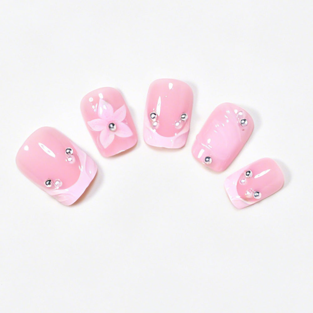 Decorative Floral Acrylic Nail Art Set Acalora