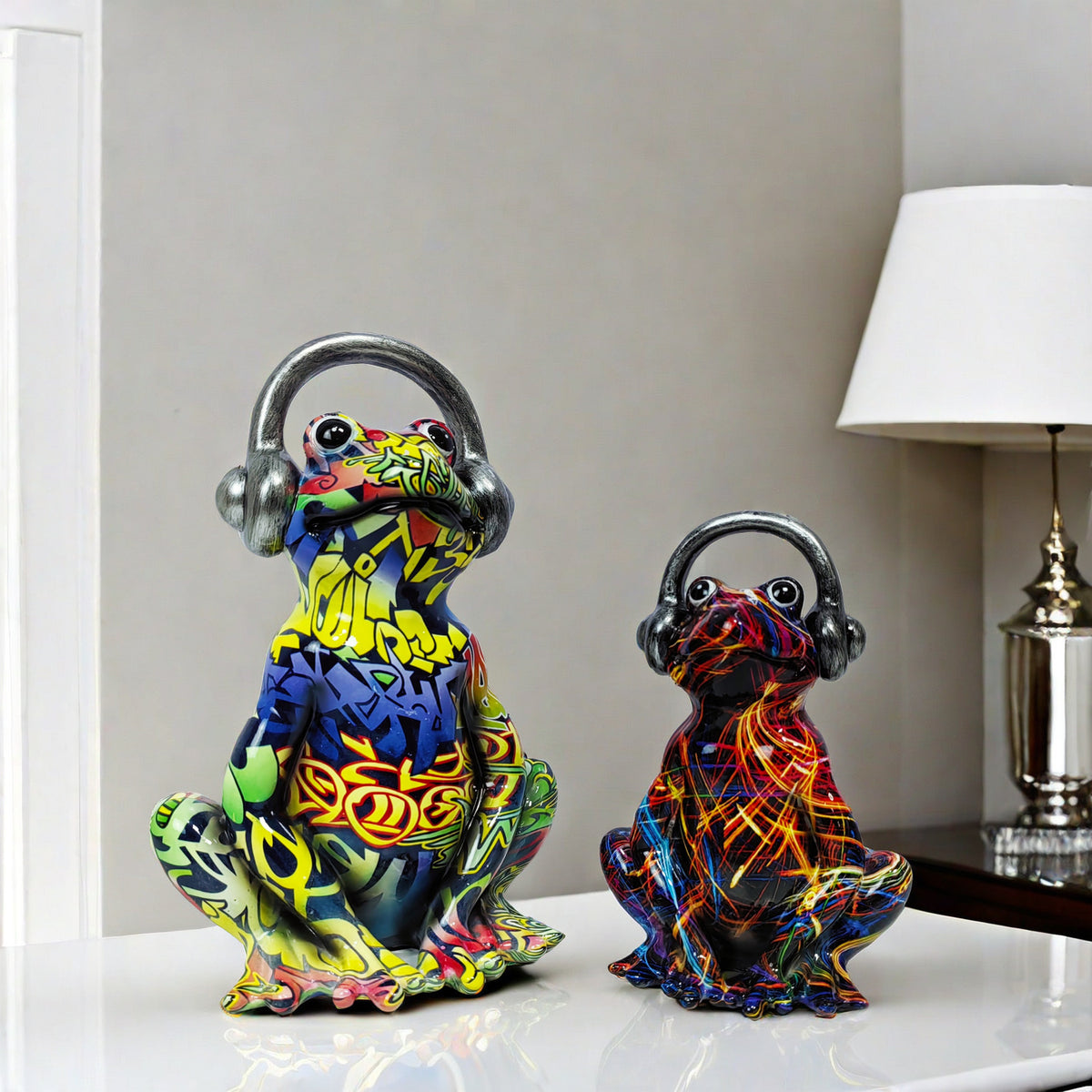Musical Frog Sculpture Acalora