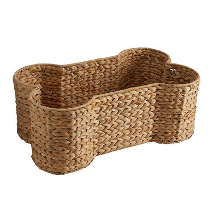 Decorative Woven Bone-Shaped Basket Acalora