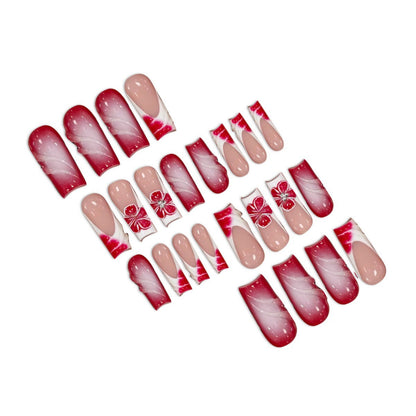 Artistic Floral Press-On Nails Acalora