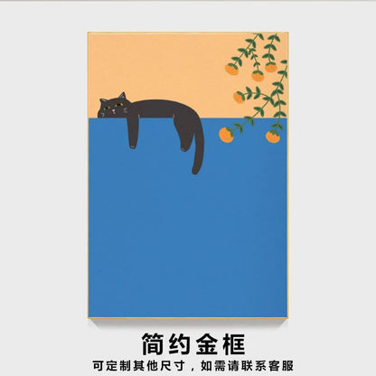 Playful Cat-Themed Canvas Print