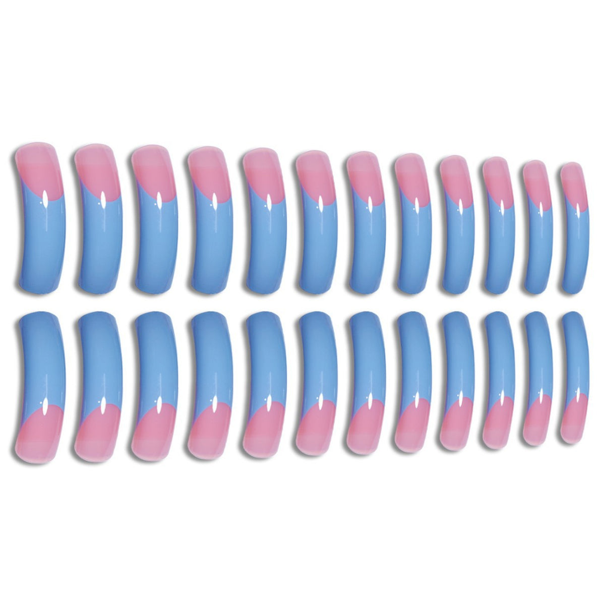 Glossy Long Stiletto Press-On Nails Acalora