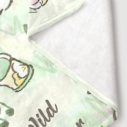 Cute Animal-Themed Fleece Blanket