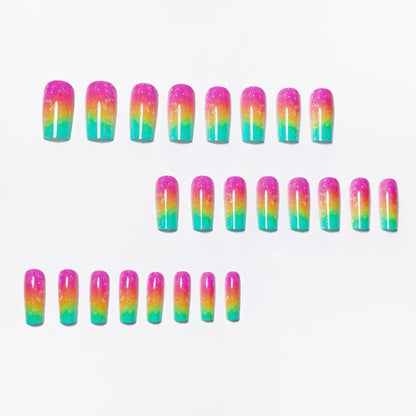 Gradient Glitter Ombre Nail Art Acalora