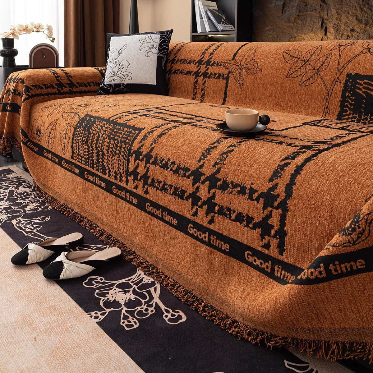 Bohemian-Inspired Decorative Sofa Throw