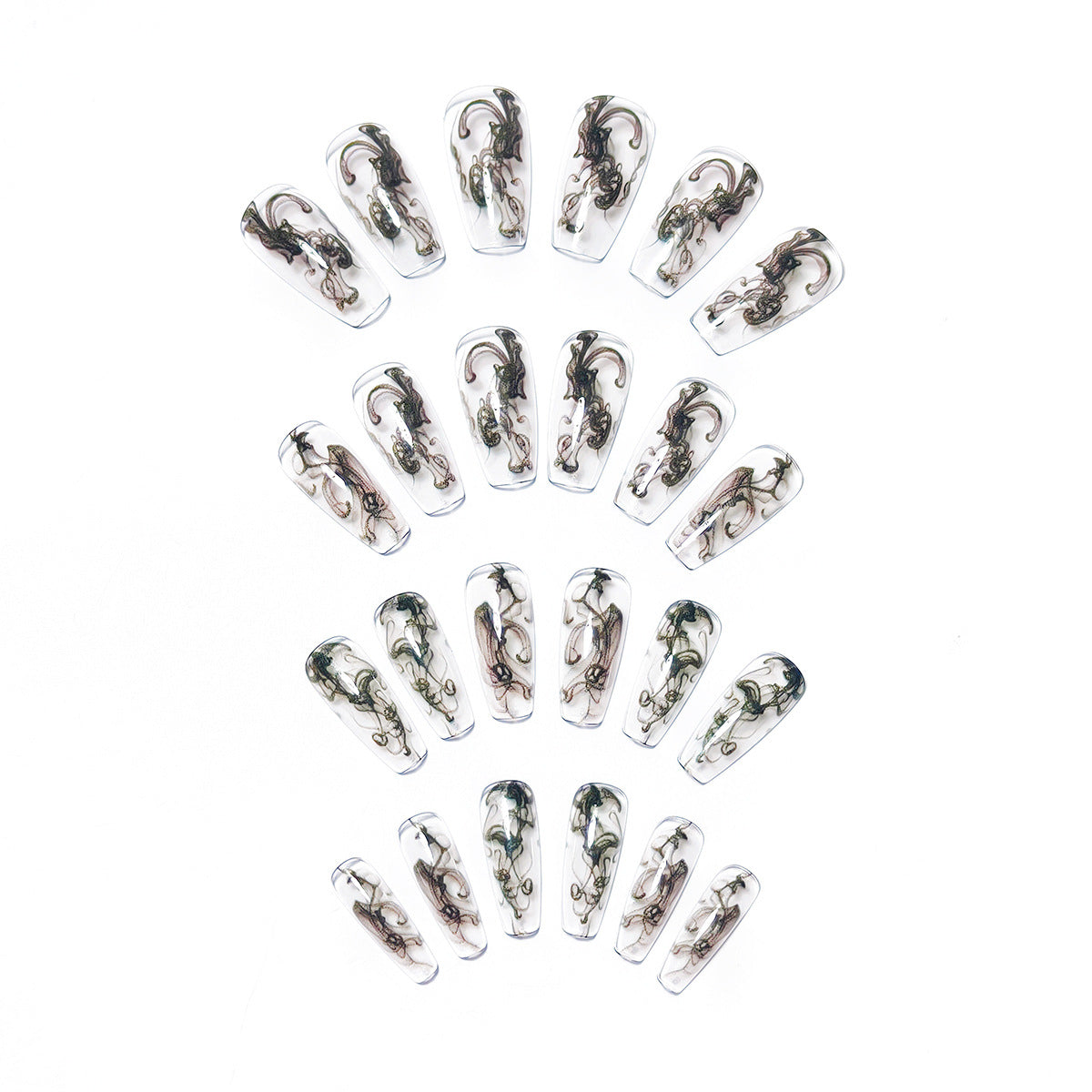 Artistic Patterned Nail Art Acalora