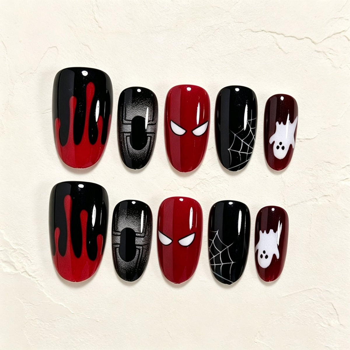Halloween Themed Press-On Nail Art Set Acalora