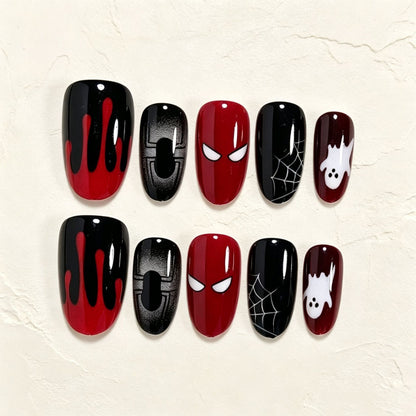 Halloween Themed Press-On Nail Art Set Acalora