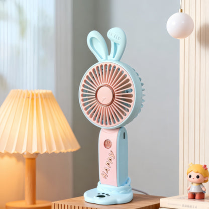 Women's Portable USB Handheld Fan with Cute Bear Motif Karnz