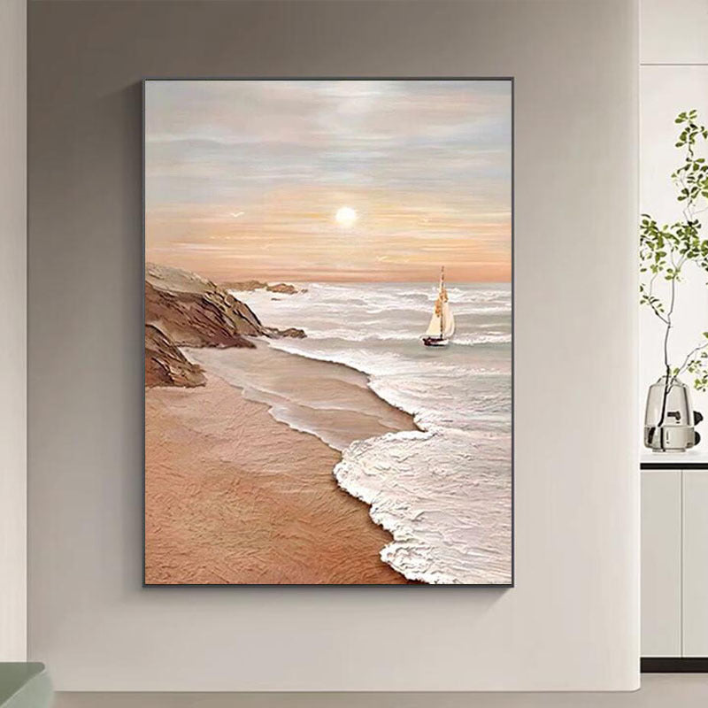 Coastal Serenity Landscape Canvas Art