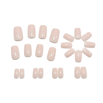 Artificial nails in elegant nude look Acalora