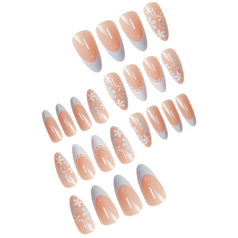 Artistic Floral Press-On Nail Design Acalora 1788434567