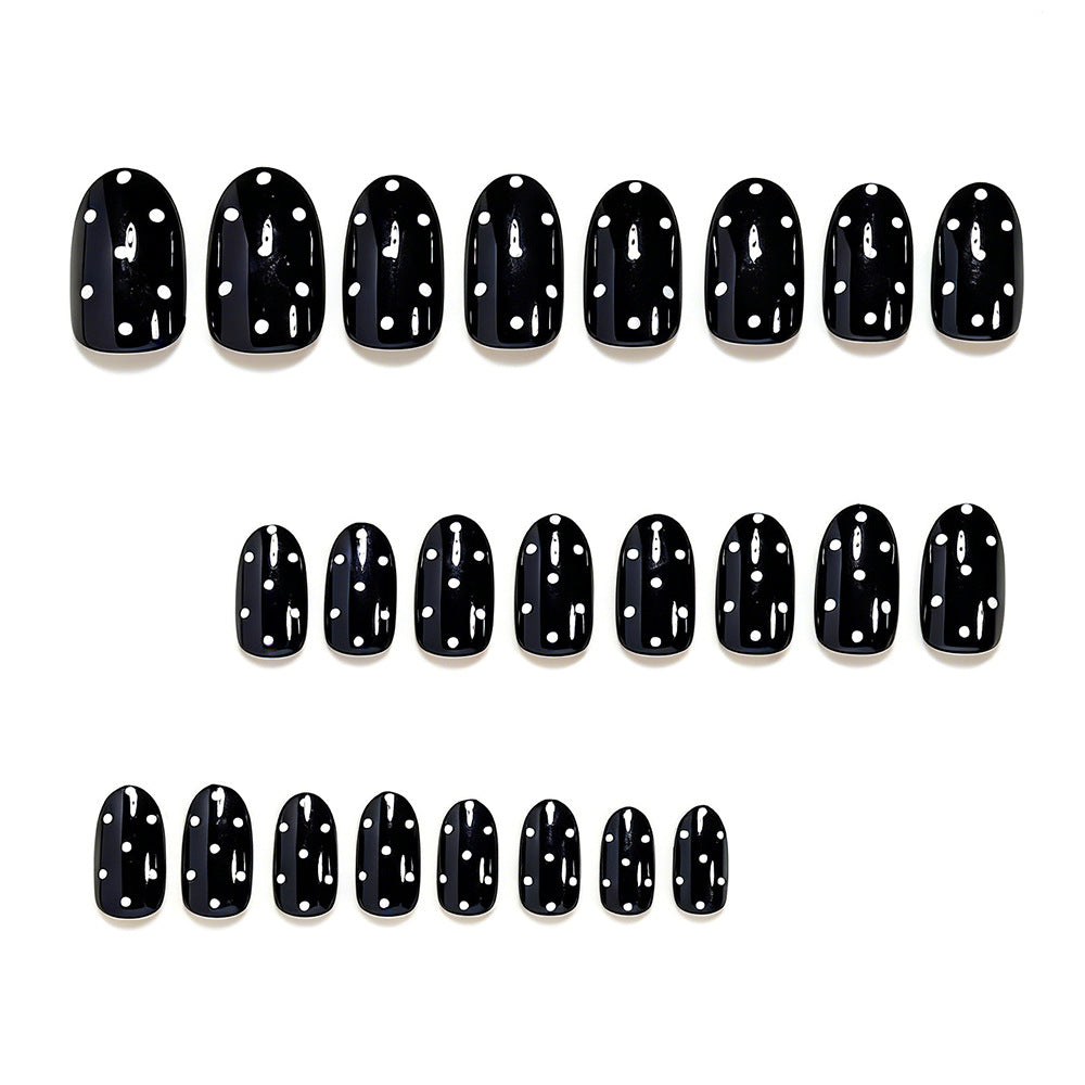 Polka Dot Press-On Nail Set Acalora