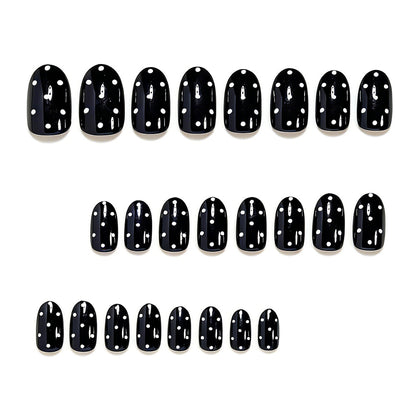 Polka Dot Press-On Nail Set Acalora